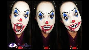 evil clown halloween makeup tutorial by