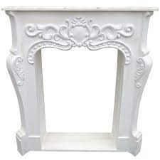 Corner Fireplace Mantel White