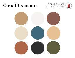 Craftsman Behr Paint Color Palette