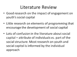 Literature review on youth leadership sample SlideShare