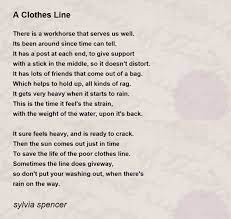 a clothes line poem by sylvia spencer