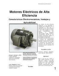 motores eléctricos de alta eficiencia