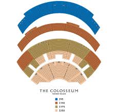 Curious Colosseum Ceasar Palace Seating Chart Caesars Palace