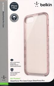 Genuine Belkin Sheerforce Pro Case Iphone 7 Plus Clear With Light Pink Color Around The Edges Although It 39 S Labeled As Quot Gold Quot It Appears Light