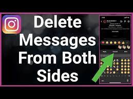can you delete insram messages from
