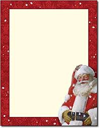 Amazon Com Christmas Stationery Jolly St Nick Holiday Laser And