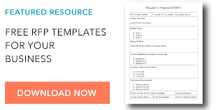 How To Write A Request For Proposal With Template And Sample