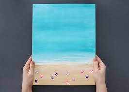 How To Make A Diy Beach Scene Painting