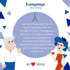 What is the only french city that stands on the river rhine? Language For Fun Fancy A Bit Of French Trivia To Warm Up Your Wednesday Evening Facebook