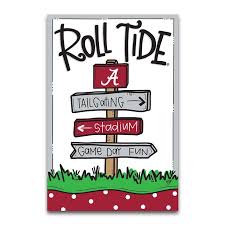 Alabama Roll Tide Road Signs Garden