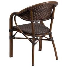 dark brown rattan bamboo chair sda