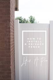 While fences are available with complex scalloped designs, you don't have to purchase a molded plastic fence or hire someone to create a scalloped look for you. How To Install A Vinyl Privacy Fence Room For Tuesday