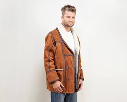 Brown Sheepskin Coat 80 S Brown Vintage