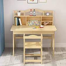It has a traditional style that blends in with the existing furniture. Kimiben Children S Table Chair Children Rsquo S Media Desk And Chair Set Wooden Children S Desk Bedroom S Desk And Chair Set Childrens Desk Kids Furniture Sets