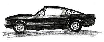 how to draw a ford mustang with