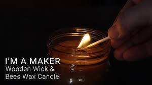 They also advertise their candles to burn cleaner (all the way to the edges of the glass container). Use A Diy Wooden Wick For Beeswax Candle Making Youtube