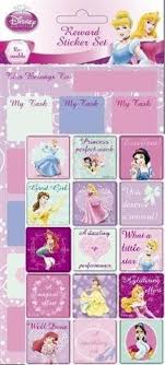 Amazon Com Disney Princess Reward Sticker Chart Sticker