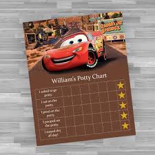 Digital Disney Cars Potty Training Chart High Res Jpg Files Instant Download Lightning Mcqueen Ready To Print