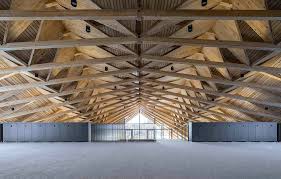 multi level roof structure wood