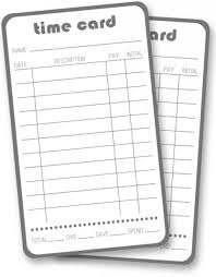 Chores Allowance Revisited Plus A Printable Time Card For