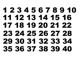 1 40 Number Sets Vinyl Decals Set Of 40 Numbers Stickers