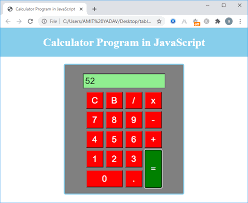 javascript calculator javatpoint