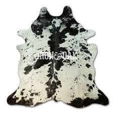black white pattern cowhide of iron
