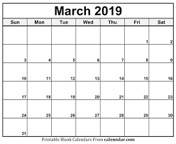 March Calendar 2019 11x17 March March2019calendar