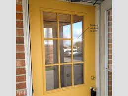 Glass Frame In An Exterior Door