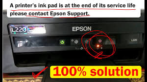 Epson L210 Red Light Blinking Error 100 Solution