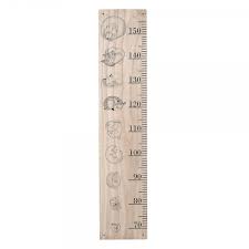 Cult Home Animal Wooden Wall Height Chart Natural