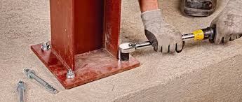 install concrete anchors and fasteners