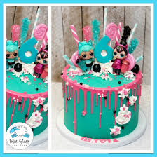 Lol birthday cake for girls. Olivia S Lol Doll Drip Cake Blue Sheep Bake Shop