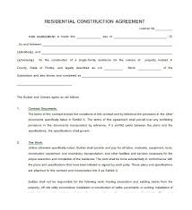 40 Great Contract Templates Employment Construction