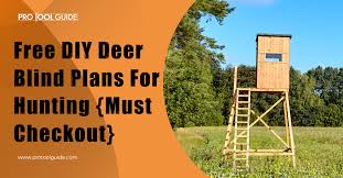 8 free diy deer blind plans for hunting