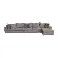 beige microfiber chaise sectional sofas