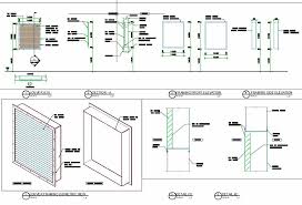 louver standard detail drawings cad