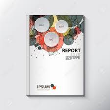 Modern Annual Report Cover Design Vector Theme Concept Royalty Free