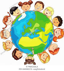 Planet earth with cute cartoon Stock Photos and Images | agefotostock