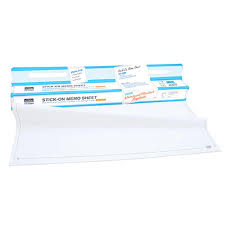 Suremark Stick On Memo Sheet Reusable Whiteboard Flipchart Sq 6080