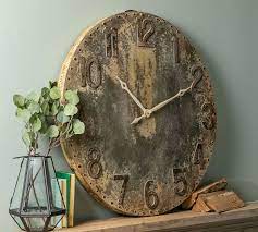 Distressed Steel Wall Clock