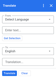 translate text from google docs sheets