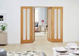 frenchfold doors with frosted glass