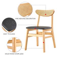 modern farmhouse wood dining chair