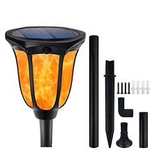 solar flame lights solar powered and
