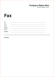 Free Fax Templates Magdalene Project Org