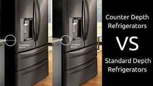 counter depth refrigerators vs standard