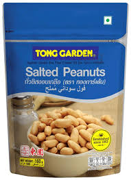 tong garden salted peanuts packet