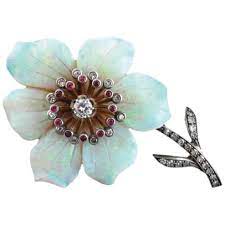 flower jewelry trending at ruby lane