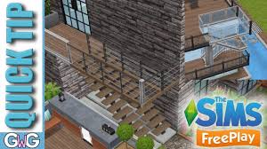 the sims freeplay adding stairs